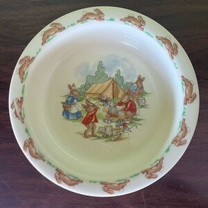Royal Doulton Bunny Camp Scene Bowl